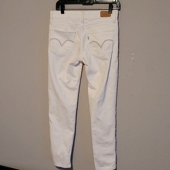 LEVIS CLASSIC WHITE  MID RISE JEANS - Picture 4 of 7